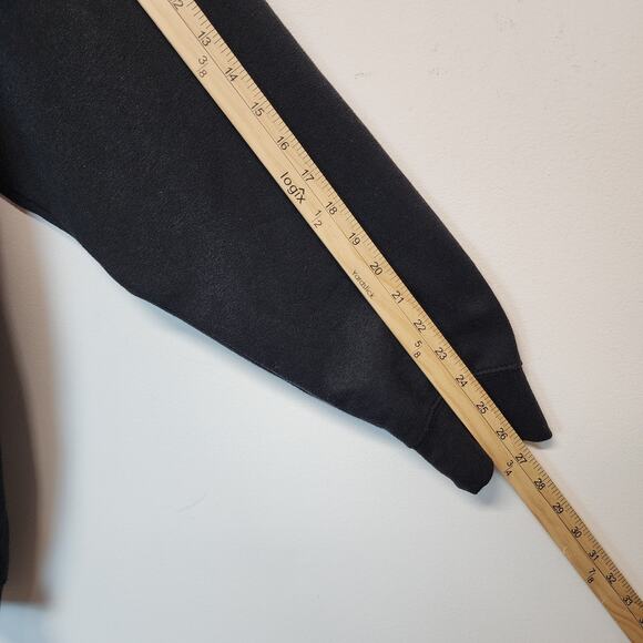 Vintage Davidson College Sweatshirt Size XL Black Long Sleeve Pullover Crewneck - Picture 10 of 14